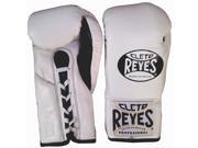 Cleto Reyes Official Lace Up Competition Boxing Gloves 10 oz. White