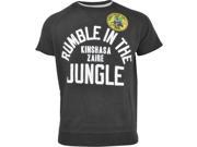 Roots of Fight Rumble in the Jungle Cut Off Sweatshirt Small Black