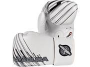 Hayabusa Ikusa Charged Dual X Hook and Loop Boxing Gloves 16 oz. White Gray