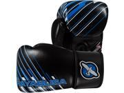 Hayabusa Ikusa Charged Dual X Hook and Loop Boxing Gloves 12 oz. Black Blue