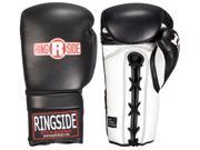 Ringside IMF Tech Sparring Lace Up Boxing Gloves 14 oz Black