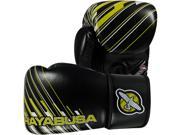 Hayabusa Ikusa Charged Dual X Hook and Loop Boxing Gloves 14 oz. Black Lime Green