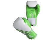 Adidas Box Fit Hook and Loop Boxing Bag Gloves 14 oz. White Green