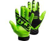 Battle Receivers Ultra Stick Football Gloves 2XL Neon Green Black