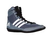 Adidas Mat Wizard 3 High Top Wrestling Shoes 11 Gray Black White