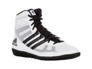 Adidas Mat Wizard 3 High Top Wrestling Shoes 11 White Black