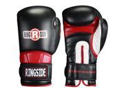 Ringside Hook and Loop Safety Training Gloves 14 oz Black Red