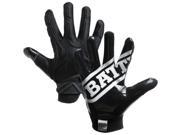 Battle Receivers Hybrid Ultra Stick Football Gloves XL Black