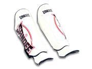 Sandee Cool Tec Synthetic Leather Boot Shin Guards Large White Black Red