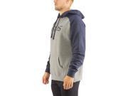 Virus Dash Raglan Relaxed Fit Pullover Hoodie Small Navy Charcoal