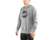 Virus Outcast Lightweight Pullover Hoodie Large Gray Black