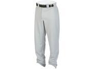 Rawlings Men s Relaxed Fit Medium Weight Baseball Pants 2XL Gray