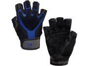 Harbinger 1260 Ventilated Training Grip Lifting Gloves 2XL Black Blue