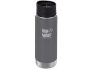 Klean Kanteen Wide Mouth 16 oz. Insulated Bottle with Cafe Cap Granite Peak