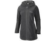 Columbia Women s Benton Springs II Long Hooded Fleece Jacket XS Charcoal Heather