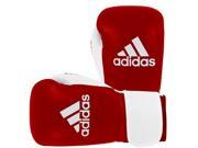 Adidas Glory Professional Hook and Loop Boxing Gloves 10 oz. Red White