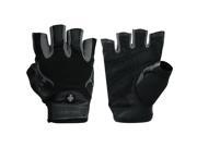 Harbinger 143 Ventilated Pro Weight Lifting Gloves Medium Black Gray