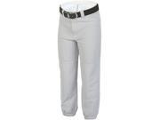 Rawlings Youth Pull Up Baseball Softball Pants Medium Gray
