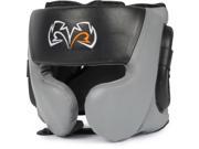 Rival Boxing RHG30 Mexican Style Cheek Protector Headgear Large Black Gray