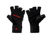 Harbinger 140 Ventilated Pro Wristwrap Weight Lifting Gloves XL Black