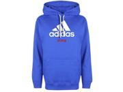 Adidas Community Line MMA Pullover Hoodie Small Vibrant Blue White