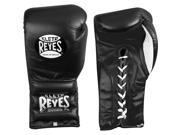Cleto Reyes Traditional Lace Up Training Boxing Gloves 18 oz Black