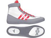 Adidas Combat Speed 4 Youth Wrestling Shoes 2.5 White Red Gray