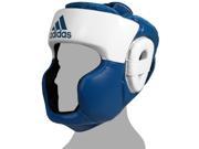 Adidas Response Standard Top Protection Boxing Headgear XL White Solar Blue