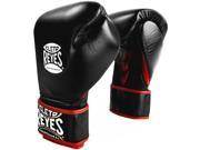Cleto Reyes Lace Up Hook and Loop Hybrid Boxing Gloves Medium Black