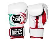 Cleto Reyes Lace Up Hook and Loop Hybrid Boxing Gloves XS Mexican Flag