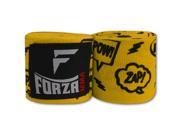 Forza MMA 180 Mexican Style Boxing Handwraps Comic Book Yellow