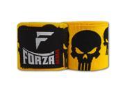Forza MMA 180 Mexican Style Boxing Handwraps Skulls Yellow