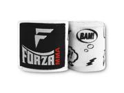 Forza MMA 180 Mexican Style Boxing Handwraps Comic Book White