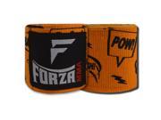 Forza MMA 180 Mexican Style Boxing Handwraps Comic Book Orange