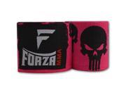 Forza MMA 180 Mexican Style Boxing Handwraps Skulls Hot Pink