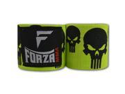 Forza MMA 180 Mexican Style Boxing Handwraps Skulls Lime Green