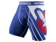 Hayabusa Recast Series Compression Shorts Small Blue White