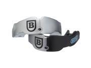 Battle Sports Science Adult Football Mouthguard 2 Pack with Straps Silver