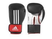 Adidas Energy 200 Mat Carbon Hook and Loop Boxing Gloves 16 oz. Black White