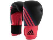 Adidas Women s Speed 200 Hook and Loop Boxing Gloves 14 oz. Black Shock Red