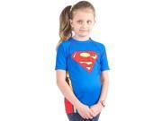 Fusion Fight Gear Kid s Superman Logo Short Sleeve Rashguard 2XL