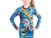 Fusion Fight Gear Kid s Batman Thwack Long Sleeve Rashguard Small