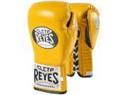 Cleto Reyes Safetec Professional Boxing Fight Gloves 8 oz Yellow
