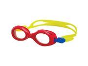 FINIS Kid s Helio Easy To Adjust Latex Free Swim Goggles Red Clear