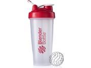 Blender Bottle Classic 28 oz. Shaker with Loop Top Clear Red