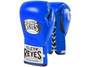 Cleto Reyes Safetec Professional Boxing Fight Gloves 10 oz Blue