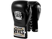 Cleto Reyes Safetec Professional Boxing Fight Gloves 10 oz Black