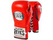 Cleto Reyes Safetec Professional Boxing Fight Gloves 8 oz Red