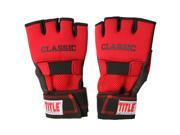 Title Classic Gel X Glove Wraps Medium Red Black
