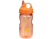 Nalgene Everyday Kids Grip N Gulp Water Bottle 12oz Orange Giraffe
